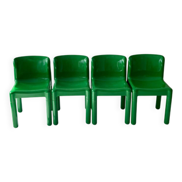 Lot de 4 chaises Carlo Bartoli Modèle 4875 pour Kartell, Italie 1970