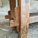 Antique workbench oak, beech side table