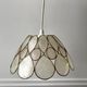 Suspension fleur en nacre et laiton années 50