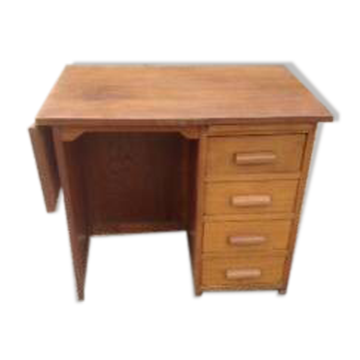 Vintage desk from the 1950s, medium oak