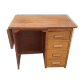 Vintage desk from the 1950s, medium oak