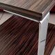 Coffee table or side table in Zebrano wood and chrome, 1970s