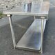 Professional double-top stainless steel table