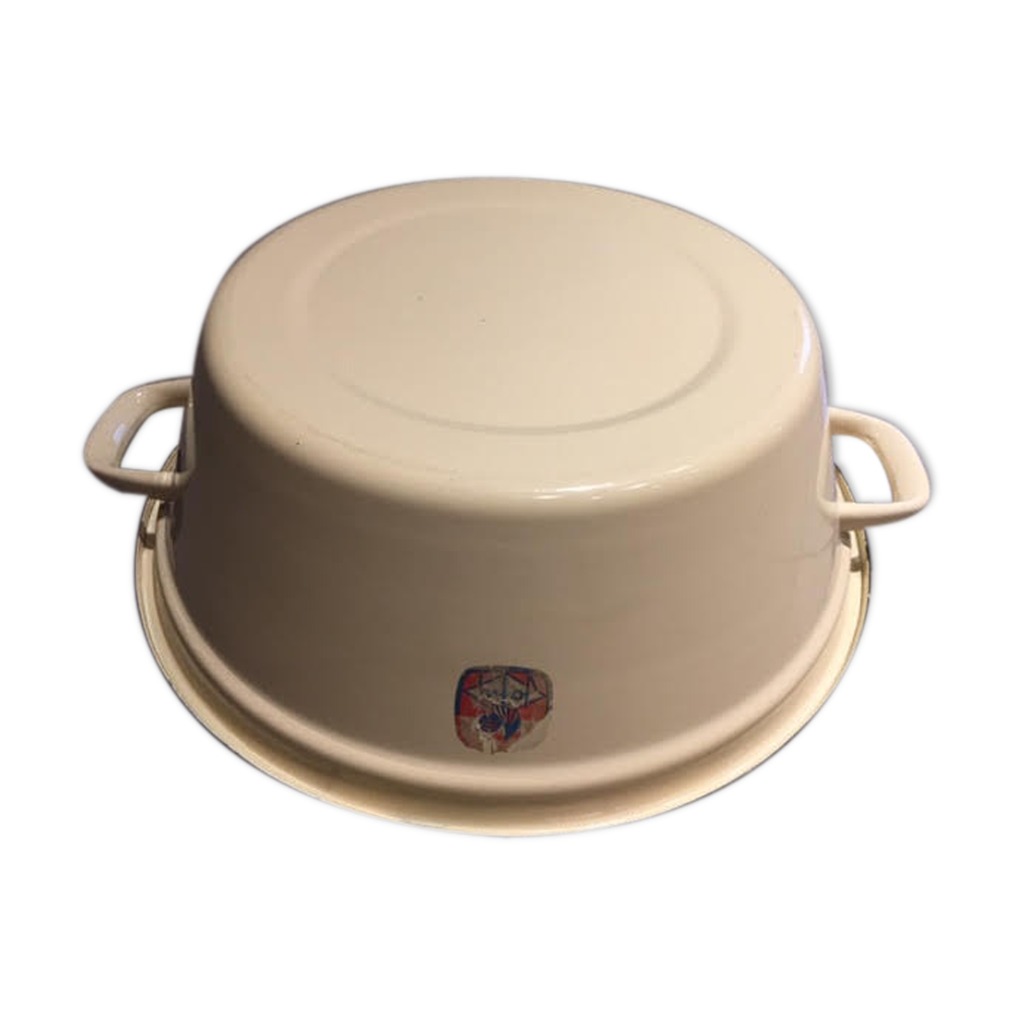 Japy enamelled old sheet basin