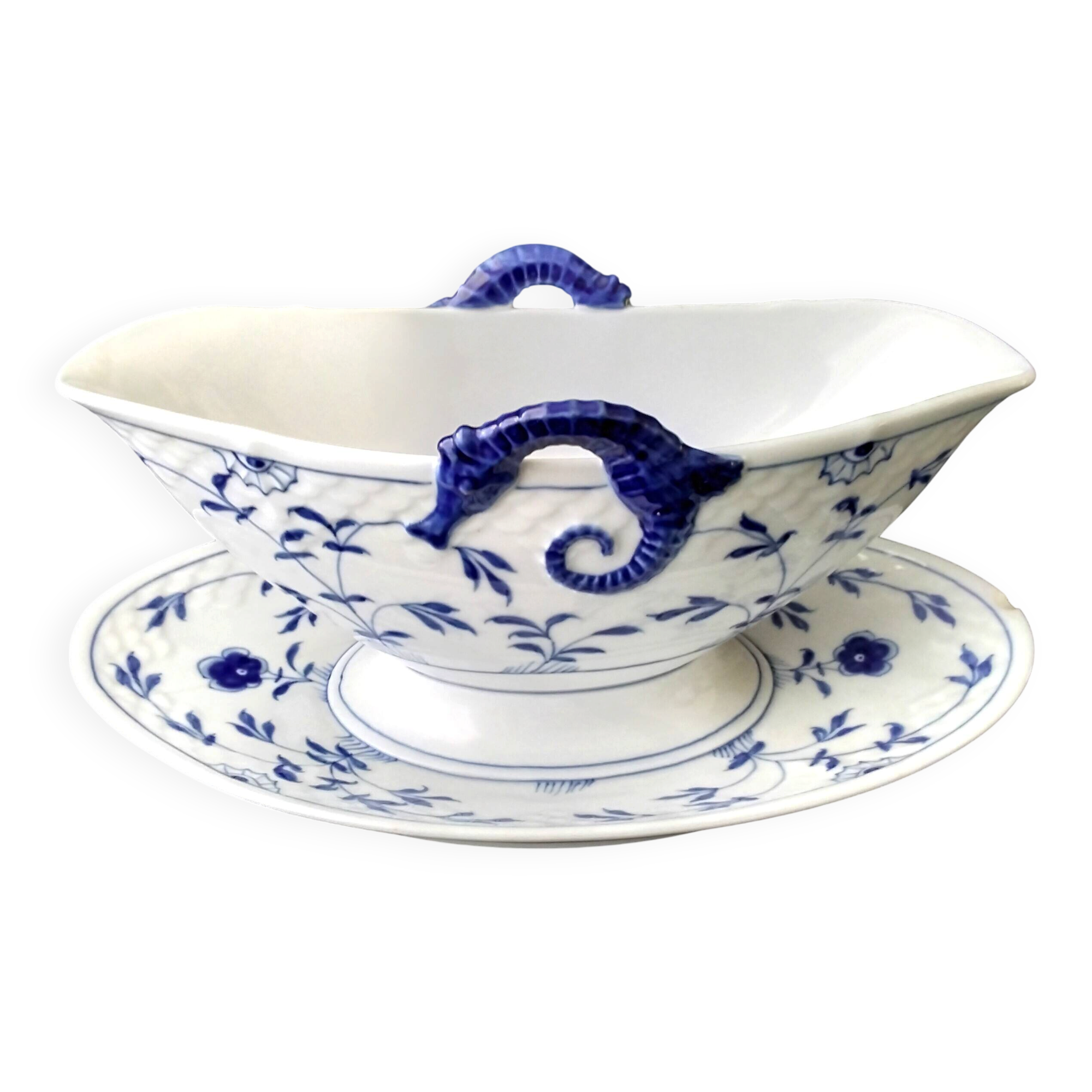 Danish porcelain sauce boat Kjobenhavn