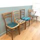 Chaise scandinave assise velours