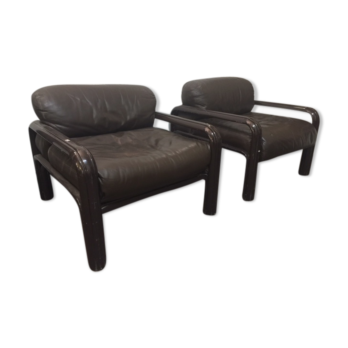 Paire de fauteuils Gae Aulenti par knoll