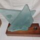 Sandblasted glass lamp for Cardin: exquisite volume