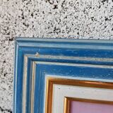 Framed floral oil on canvas – Vintage still life