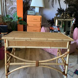 Rattan desk and canning