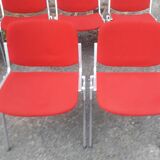 Set of 6 DSC 106 chairs by Giancarlo Piretti for Castelli