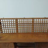 Rattan wall shelf