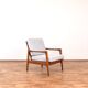 Fauteuil de salon Mid-Century par Illum Wikkelsø, années 1960.
