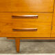 Danish Scandinavian wardrobe signed Sven Ellekaer 1960 3 doors 2 drawers with mounting plan