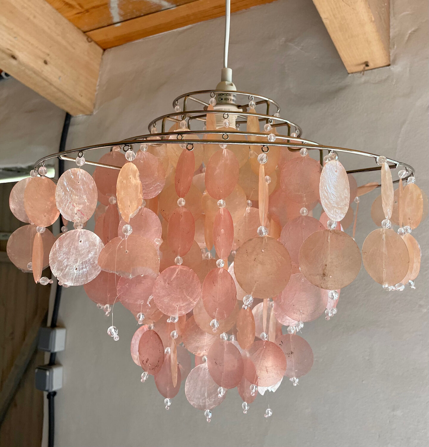 Mother-of-pearl chandelier