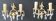 Pair of gilt bronze wall sconces with crystal pendants.