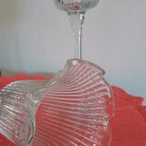 Lot of 2 photophore candlesticks in corolla shape