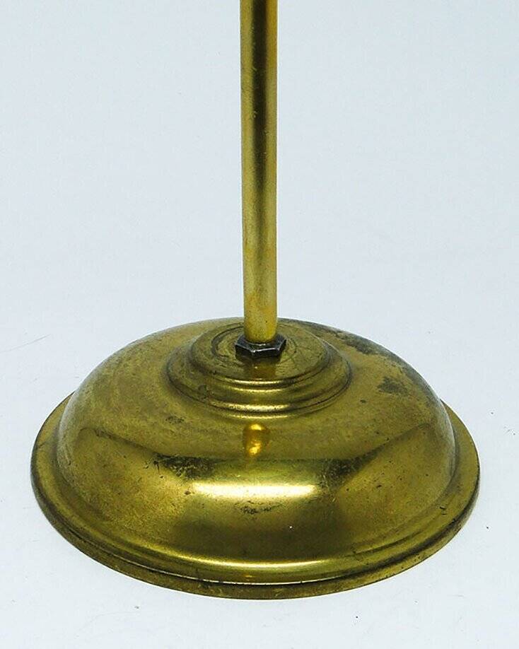 Mid-century glass and brass pendant lamp, 1950s