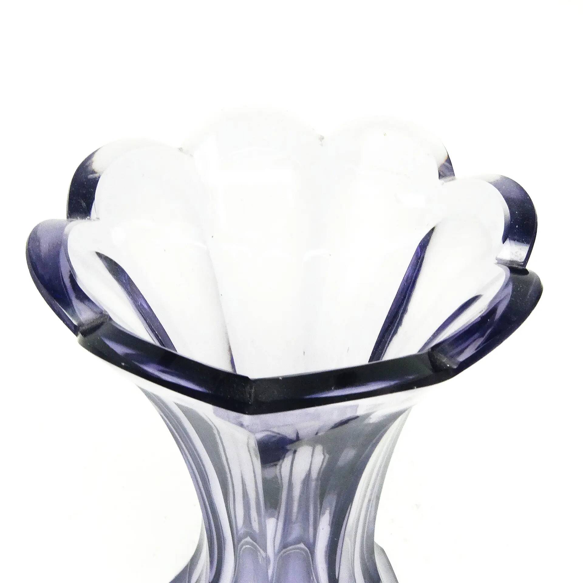 Art Deco vase, crystal, Bohemia, Czechoslovakia, 1930s