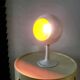 Space age eyeball tafellamp, Anvia, wit metaal, jaren 1960