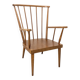 Vintage wooden armchair Baumann model Éventail from the 1960s.