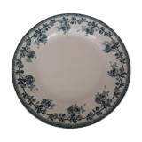 Plat en faïence terre de fer Boulenger Choisi-le-Roi