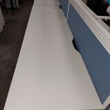 Bench desks 6 workstations with 3 removable partitions used good condition