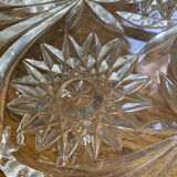 Large cut glass fruit bowl, 1950s