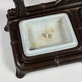 Faux bamboo coat rack cast iron ca. 1890