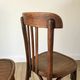 Set of 5 baumann bistro chairs in bent wood stamped xxth