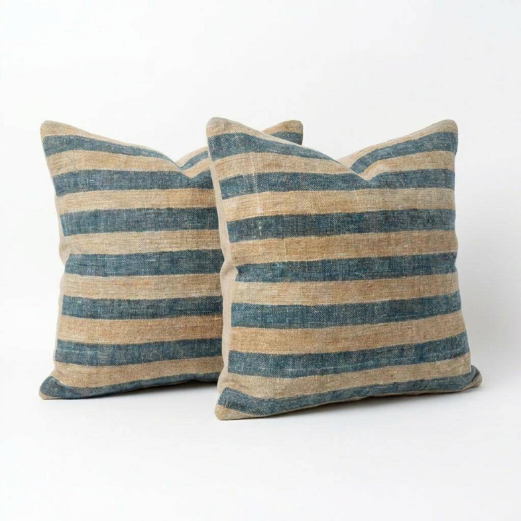 Set of 2 vintage kilim cushion covers 41x41 cm