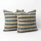 Set of 2 vintage kilim cushion covers 41x41 cm