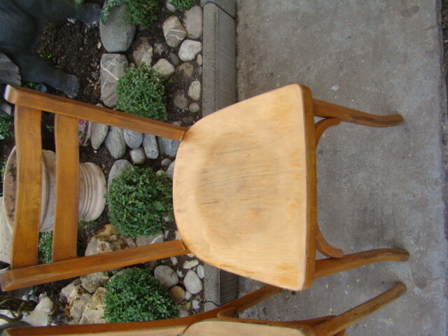 Pair of antique bistro chairs