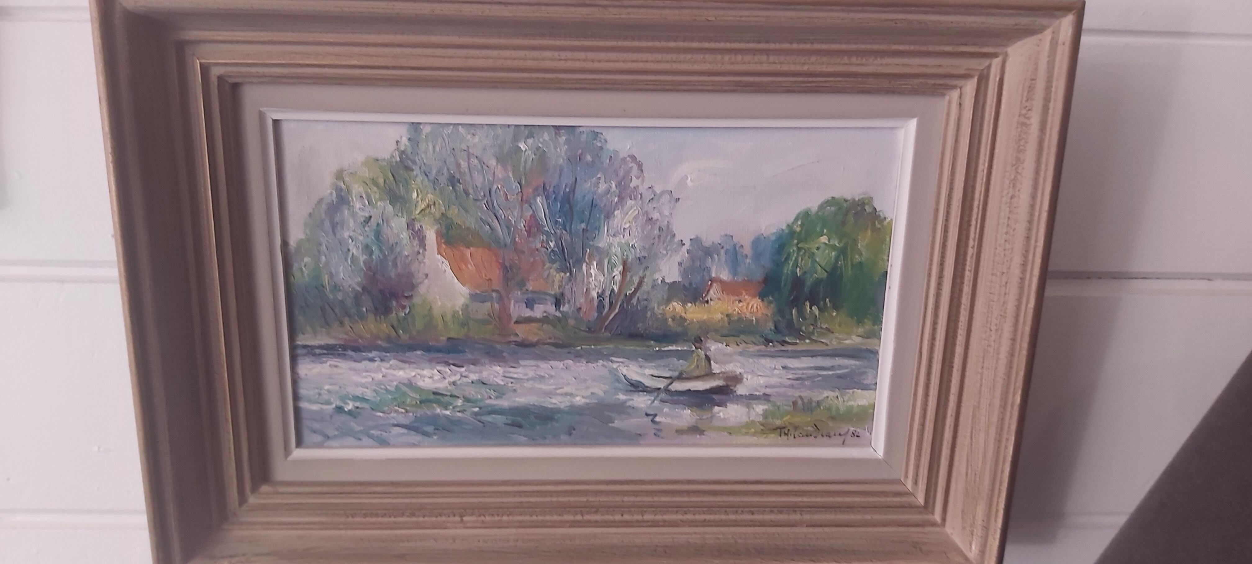 Landscape oil on canvas signed