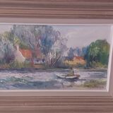 Landscape oil on canvas signed