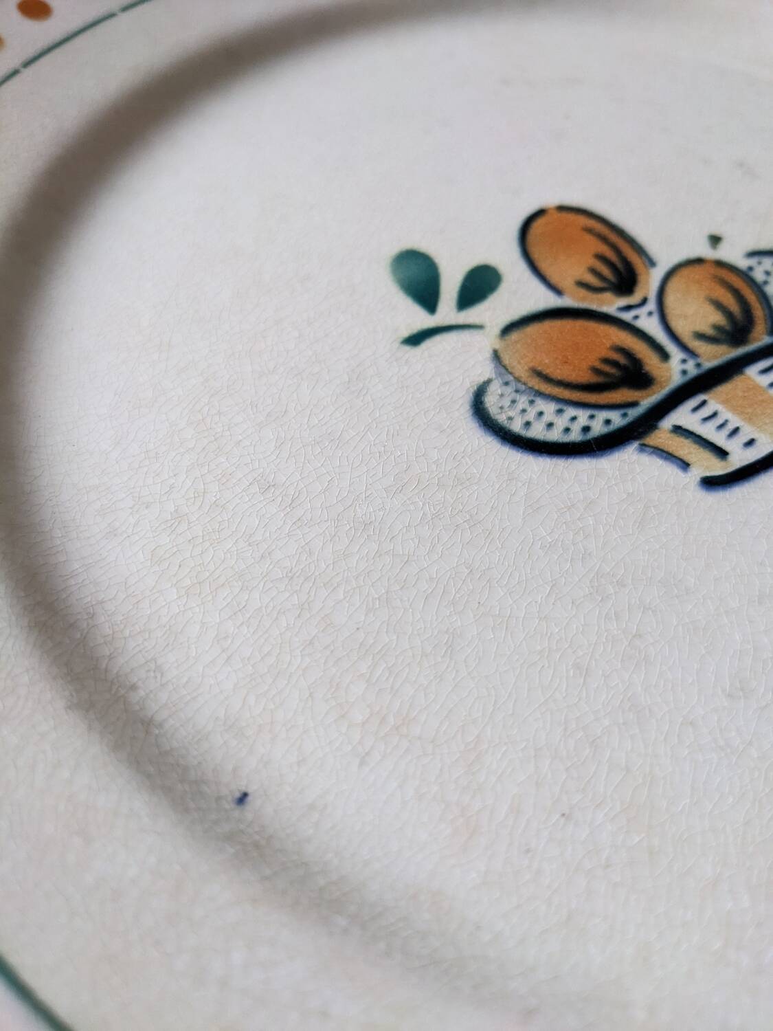 Lot of 12 Vosgien Badonviller flat plates