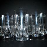 Set of 8 AVIGNON juice or whisky longdrink glasses in Saint-Louis crystal 16cm Ht