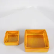 Jacques & dani ruelland, 2 ceramic catchalls, france, circa 1960