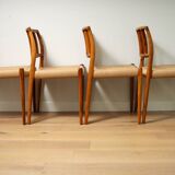 A set of 4 Model 83 dinning chairs by Niels O. Møller for J.L.Møller
