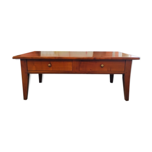 Table basse merisier massif