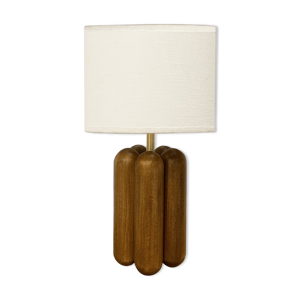Lampe Charlotte bois - coton