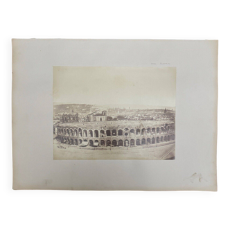 Albumen photo Verona - 19th century amphitheater
