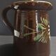 Pitcher covered glazed terracotta alsace Soufflenheim XXth