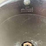 Miwi floor lamp with 2 vintage adjustable spots, black metal