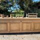 Exceptional large oak counter 288 cm