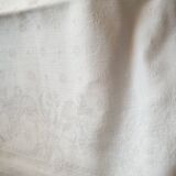 6 linen towels embroidered iris Monogram PD