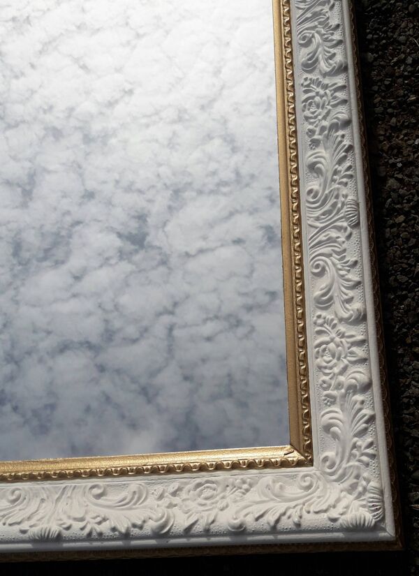 Miroir classique mural relooké