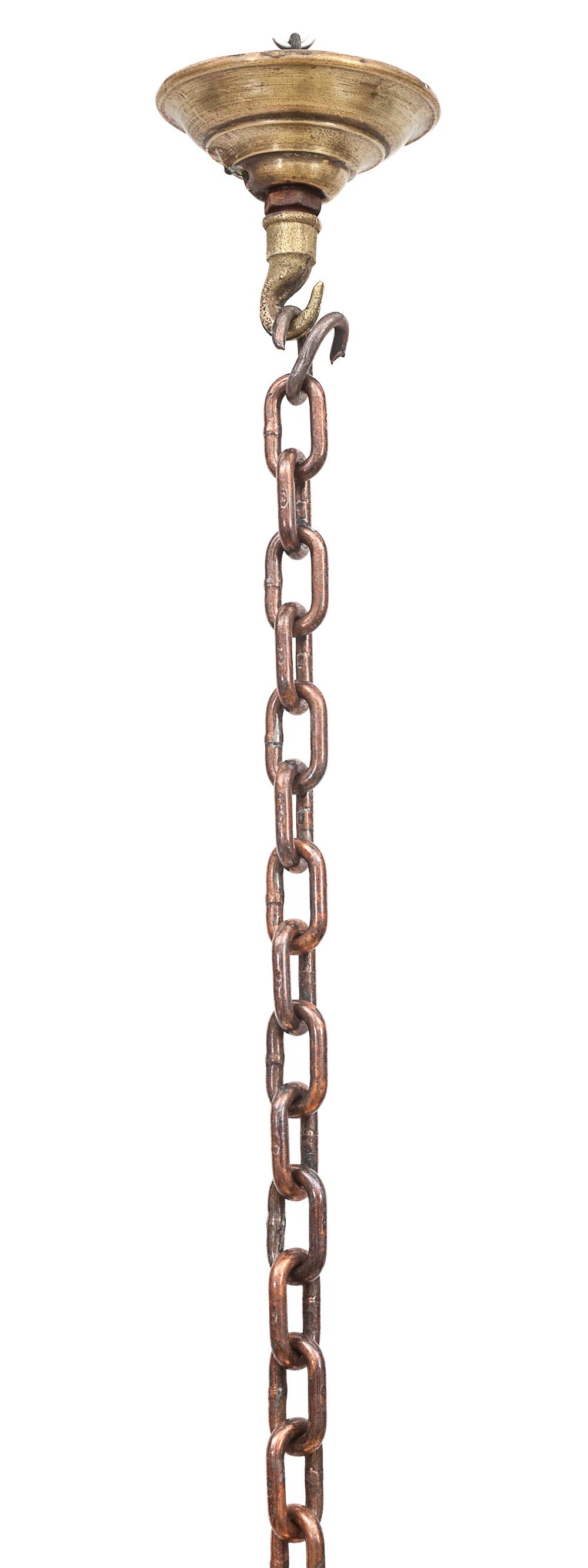Important Dutch 8-light chandelier