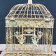 Square metal birdcage