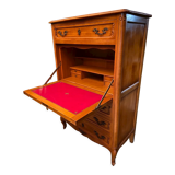 Louis XV style solid cherry wood secretary